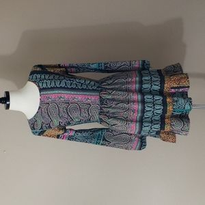 One Clothing Mini Dress Bohemian long-sleeves  Size XS